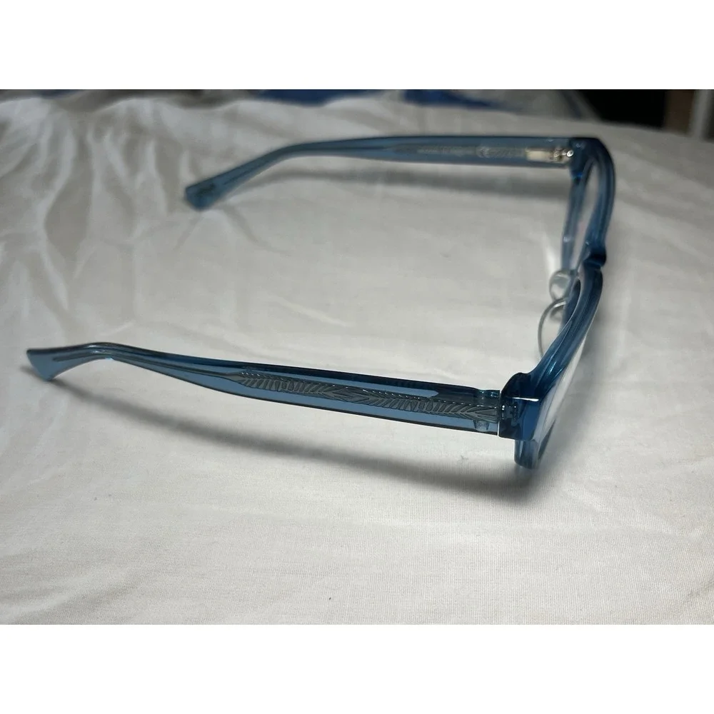 Maui Jim Eyeglasses MJO 2203-76PF Translucent Blue Frames silver Core 51-17-143